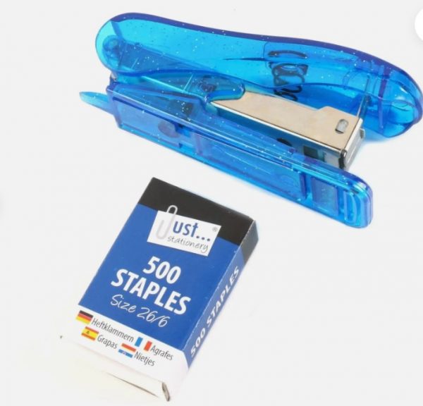 3.jpg Stapler with 500 staples pins Random Colour