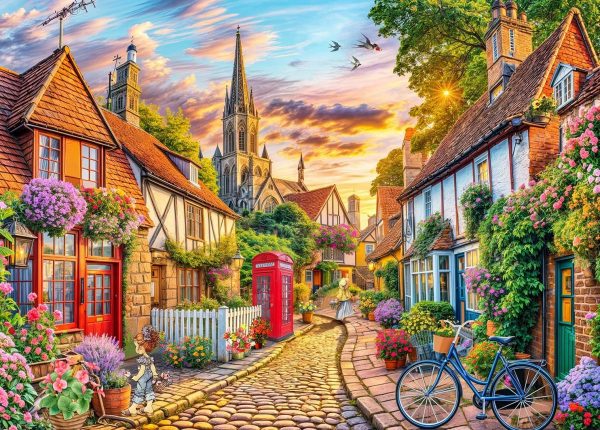 813eE1YYmuL._AC_SL1484_.jpg Charming Towns 1000 Piece Jigsaw Puzzle for Adults Educational Game