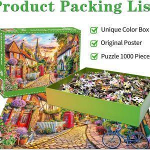 Charming Towns 1000 Piece Jigsaw Puzzle for Adults Educational Game