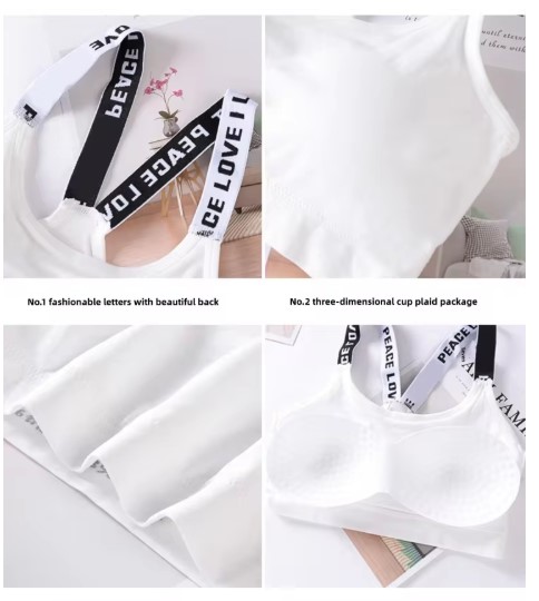White Sports Bra