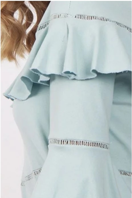 Ruffle Trim Top