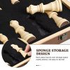 15" Magnetic Wooden Chess & Checkers Set