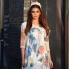 Floral Asymmetric Tunic Top One Size