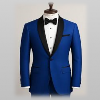 Blue Silk Tuxedo