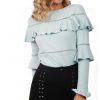 Ruffle Trim Top