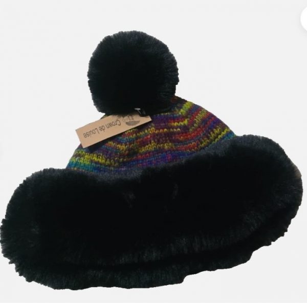 Furry Pom Beanie