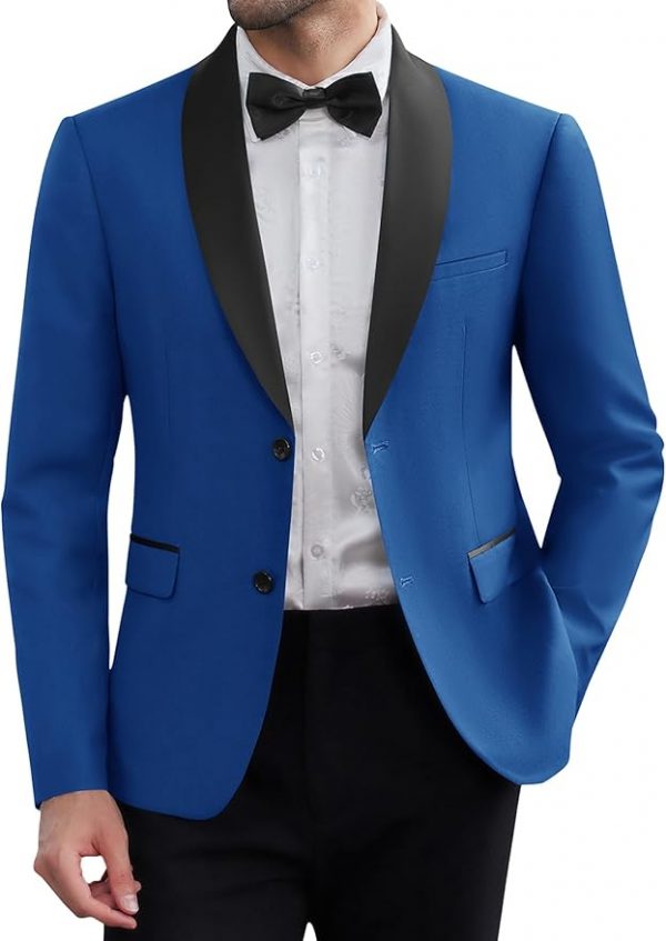 Men Tuxedo Jacket Slim Fit Blazer Suit Jacket Prom Dinner Party Wedding