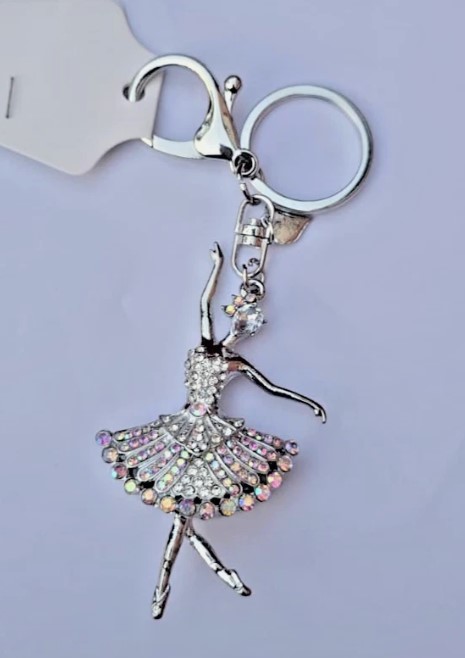 Ballerina Keychain Keyring