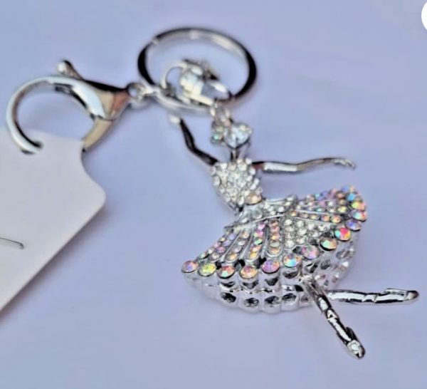 Ballerina Keychain Keyring